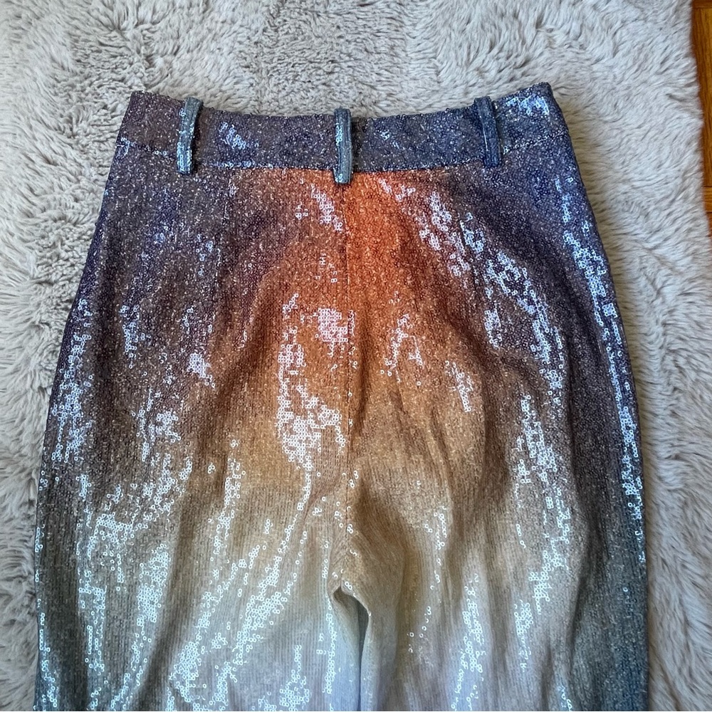 PRISCAVera Sequin Ombré Flare Pants size small - Picture 8 of 16